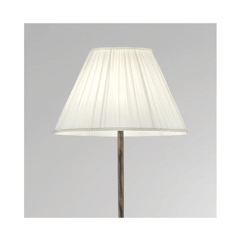 PAUL PIANTANA IN METALLO FINITURA CROMO,AVORIO O BRONZO CON PARALUME IN TESSUTO PLISSE CLASSICA CRISTALENSI LUX - Cristalensi Sh