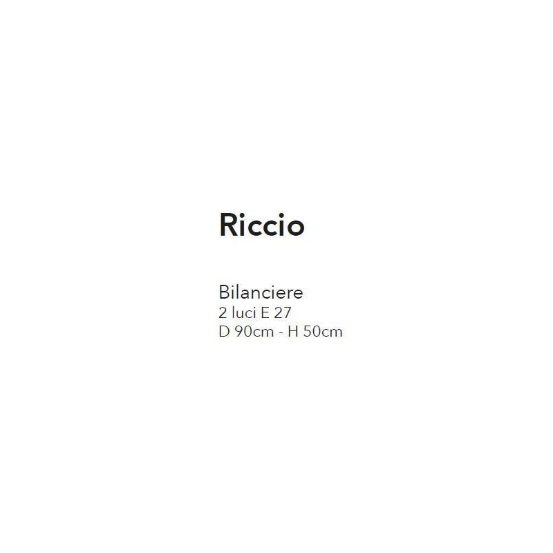 RICCIO BILANCIERE 2 LUCI IN METALLO AVORIO ANTICO CON DIFFUSORI IN VETRO DECORATO CRISTALENSI LUX - Cristalensi Shop Online