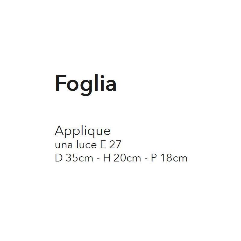 FOGLIA APPLIQUE CLASSICA IN VETRO CON DECORO EDERA MARRONE CLASSICA ED ECONOMICA CRISTALENSI LUX - Cristalensi Shop Online