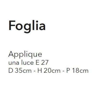 FOGLIA APPLIQUE CLASSICA IN VETRO CON DECORO EDERA MARRONE CLASSICA ED ECONOMICA CRISTALENSI LUX - Cristalensi Shop Online