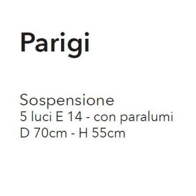 PARIGI LAMPADARIO 5 LUCI A BRACCI IN METALLO BIANCO CON PARALUMI IN TESSUTO PLISSE CRISTALENSI LUX - Cristalensi Shop Online
