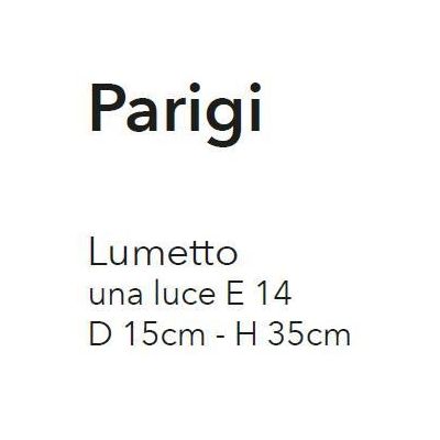 PARIGI LAMPADA DA TAVOLO IN METALLO BIANCO INVECCHIATO CON LAMPADINA A VISTA CRISTALENSI LUX - Cristalensi Shop Online