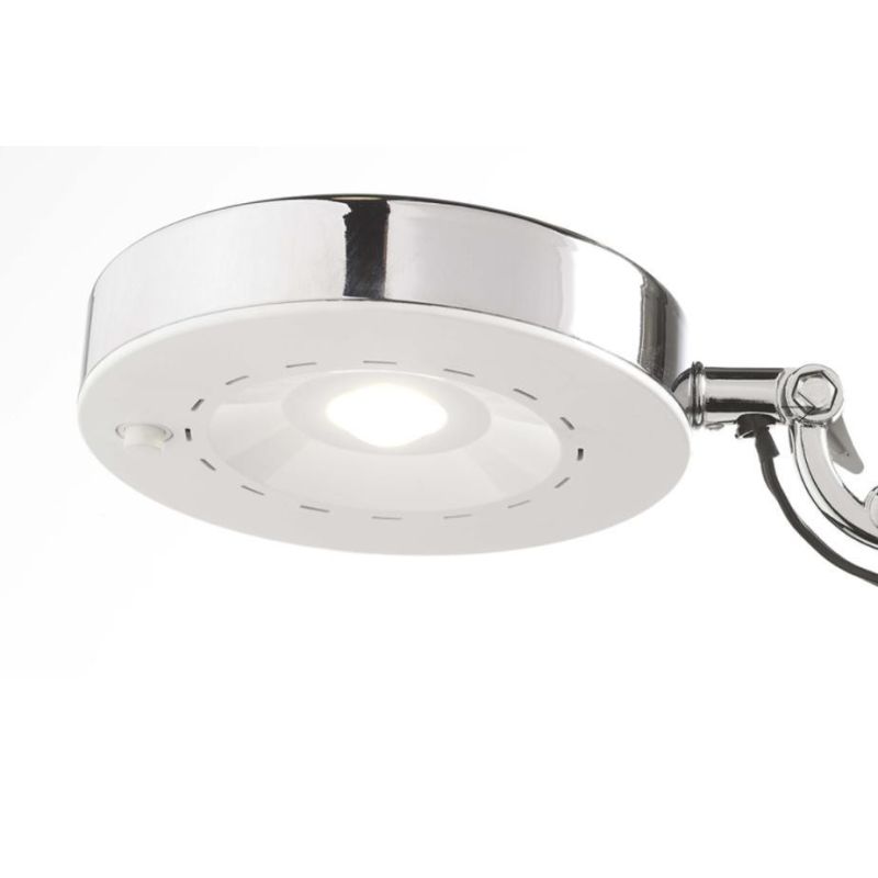 ALTER LAMPADA DA TAVOLO CON LED DA 5W 4000K IN NERO SNODI CROMO Pan International - Cristalensi Shop Online