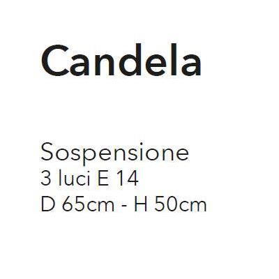 CANDELA SOSPENSIONE 3 LUCI CLASSICA IN METALLO BIANCO AVORIO O BRONZO CON LAMPADINE A VISTA CRISTALENSI LUX - Cristalensi Shop O