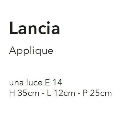 LANCIA PICCOLA APPLIQUE CLASSICA IN METALLO AVORIO PATINATO ORO CON LAMPADINA A VISTA CRISTALENSI LUX - Cristalensi Shop Online