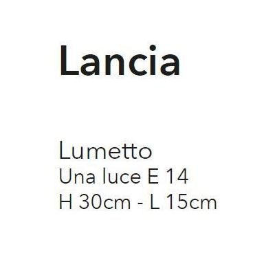 LANCIA LUMETTO CLASSICO IN METALLO AVORIO PATINATO ORO CON LAMPADINA A VISTA CRISTALENSI LUX - Cristalensi Shop Online