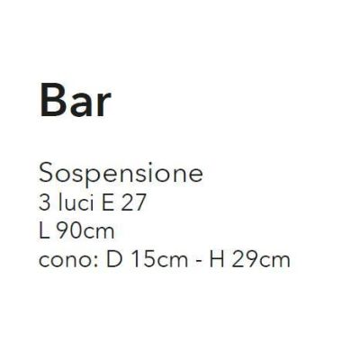 BAR SOSPENSIONE MODERNA 3 LUCI CON DIFFUSORI IN VETRO BIANCO LUCIDO DECORATO CRISTALENSI LUX - Cristalensi Shop Online