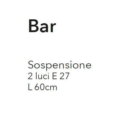 BAR SOSPENSIONE MODERNA 2 LUCI CON DIFFUSORI IN VETRO BIANCO LUCIDO DECORATO CRISTALENSI LUX - Cristalensi Shop Online