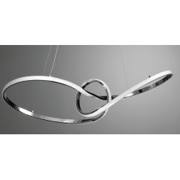 ROLEX SOSPENSIONE MODERNA ORIGINALE BIANCA O CROMO LED 67W LUCE 3000k o 4000K CRISTALENSI LUX - Cristalensi Shop Online 2