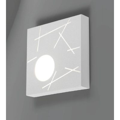 QUERCIA PLAFONIERA PICCOLA QUADRATA CM 20X20 SABBIA NERA O BIANCA ATTACCO GX53 MODERNA CRISTALENSI LUX - Cristalensi Shop Online