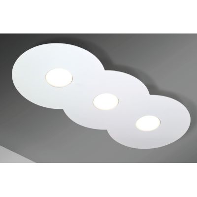 PEGASO PLAFONIERA MODERNA 3 LUCI CM 59X26 BIANCA CON ATTACCO GX53 MODERNA ED ECONOMICA CRISTALENSI LUX - Cristalensi Shop Online