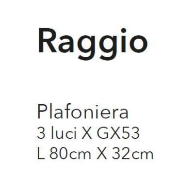 RAGGIO PLAFONIERA MODERNA ED ECONOMICA 3 LUCI METALLO BIANCO O TORTORA CON ATTACCO GX53 CRISTALENSI LUX - Cristalensi Shop Onlin