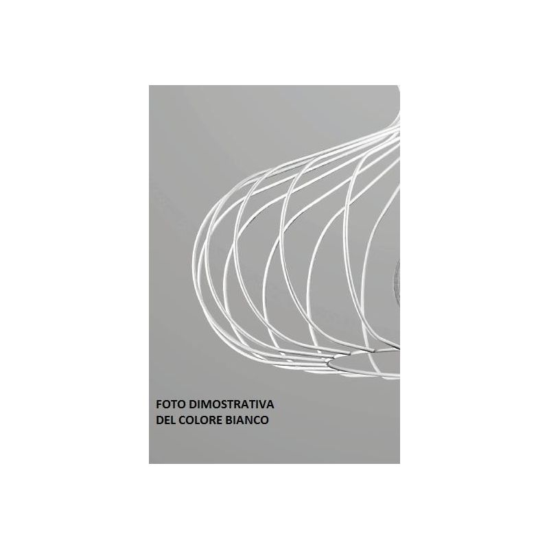 MILANO PICCOLA SOSPENSIONE VINTAGE CON STRUTTURA QUADRATA APERTA IN METALLO NERO BIANCO O CORTEN CRISTALENSI LUX - Cristalensi S