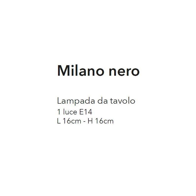MILANO PICCOLA LAMPADA DA TAVOLO STILE VINTAGE APERTA IN METALLO NERO BIANCO O CORTEN CRISTALENSI LUX - Cristalensi Shop Online
