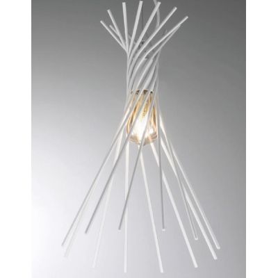 FALO LAMPADARIO A SOSPENSIONE IN STILE VINTAGE CON RAMI INTRECCIATI IN METALLO NERO O BIANCO CRISTALENSI LUX - Cristalensi Shop