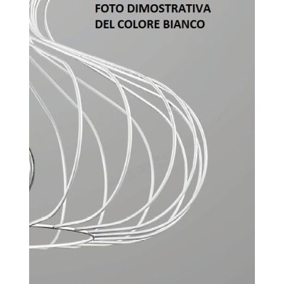 DIAMANTE SOSPENSIONE VINTAGE CON STRUTTURA APERTA TRIANGOLARE METALLO NERO BIANCO CORTEN CRISTALENSI LUX - Cristalensi Shop Onli