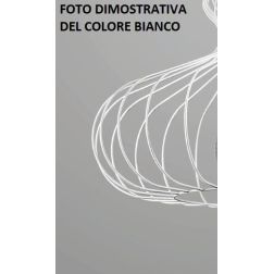 LOCANDA SOSPENSIONE VINTAGE D24 COLORI BIANCO CORTEN O NERO CON STRUTTURA APERTA CRISTALENSI LUX - Cristalensi Shop Online 2