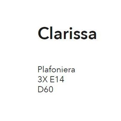 CLARISSA PLAFONIERA 3 LUCI BIANCO PATINATO RAME CLASSICA DIFFUSORI FLOREALI E DETTAGLI IN CRISTALLO CRISTALENSI LUX - Cristalens