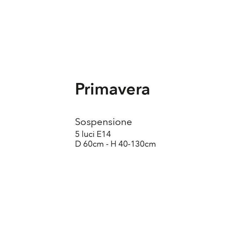 PRIMAVERA LAMPADARIO FLOREALE 5 LUCI CLASSICO AVORIO CON DETTAGLI ROSA E VERDI CRISTALENSI LUX - Cristalensi Shop Online