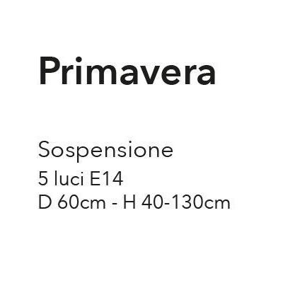 PRIMAVERA LAMPADARIO FLOREALE 5 LUCI CLASSICO AVORIO CON DETTAGLI ROSA E VERDI CRISTALENSI LUX - Cristalensi Shop Online