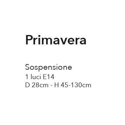 PRIMAVERA SOSPENSIONE SINGOLA CLASSICA AVORIO DECORATA CON FIORI ROSA CRISTALENSI LUX - Cristalensi Shop Online