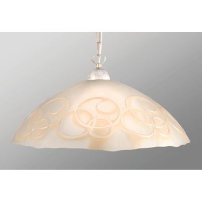 BOLLE LAMPADARIO CLASSICO DA CUCINA D30 IN VETRO SATINATO BIANCO O AMBRA CON DECORO A RILIEVO CRISTALENSI LUX - Cristalensi Shop