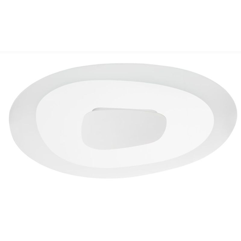 ANTIGUA PLAFONIERA APPLIQUE DIAMETRO 80,5 A LED 56W LUCE DIFFUSA BIANCO E VETRO TRASPARENTE Linea Light - Cristalensi Shop Onlin