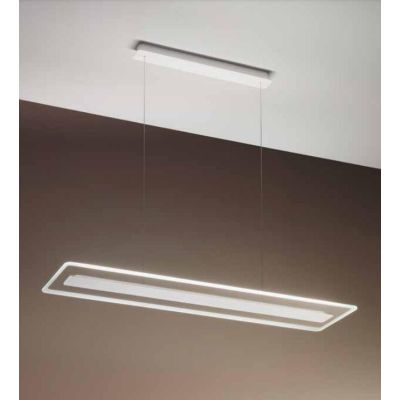 ANTILLE SOSPENSIONE MODERNA DOPPIA EMISSIONE BIANCA LED 45W LUCE 3000K LINEA LIGHT Linea Light - Cristalensi Shop Online