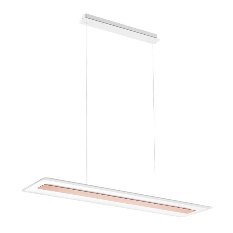 ANTILLE SOSPENSIONE A DOPPIA EMISSIONE LUCE MODERNA LED 45W LUCE 3000K CROMO RAME O ORO Linea Light - Cristalensi Shop Online