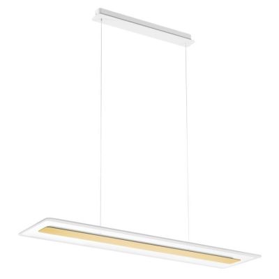 ANTILLE SOSPENSIONE A DOPPIA EMISSIONE LUCE MODERNA LED 45W LUCE 3000K CROMO RAME O ORO Linea Light - Cristalensi Shop Online