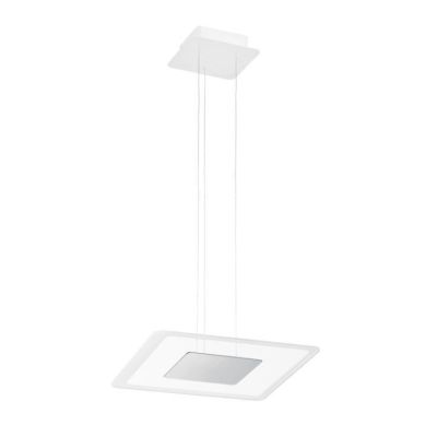 ARUBA SOSPENSIONE MODERNA A DOPPIA EMISSIONE LUCE CROMO ORO O RAME LED 19W LUCE 3000K Linea Light - Cristalensi Shop Online
