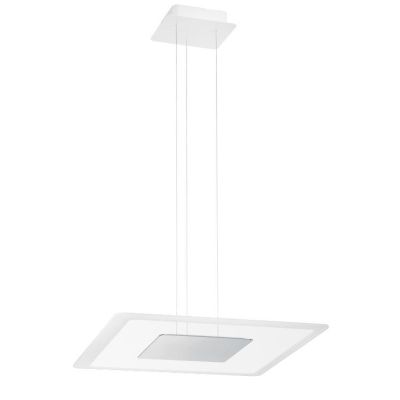 ARUBA SOSPENSIONE MODERNA CROMO ORO O RAME DOPPIA EMISSIONE LUCE LED 40W LUCE 3000K Linea Light - Cristalensi Shop Online