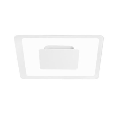 ARUBA PLAFONIERA APPLIQUE MODERNA BIANCA CON DOPPIA EMISSIONE LUCE LED 19W LUCE 3000K Linea Light - Cristalensi Shop Online