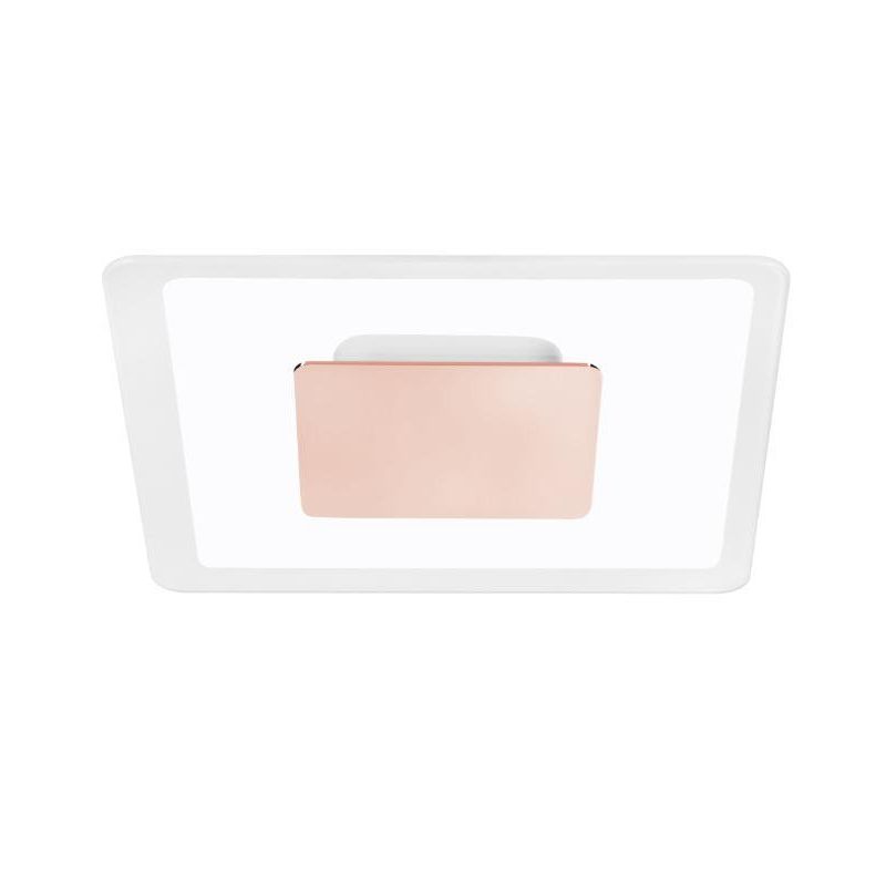 ARUBA APPLIQUE PLAFONIERA MODERNA CROMO ORO O RAME CON DOPPIA EMISSIONE LUCE LED 19W LUCE 3000K Linea Light - Cristalensi Shop O