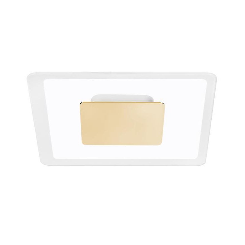 ARUBA APPLIQUE PLAFONIERA MODERNA CROMO ORO O RAME CON DOPPIA EMISSIONE LUCE LED 19W LUCE 3000K Linea Light - Cristalensi Shop O