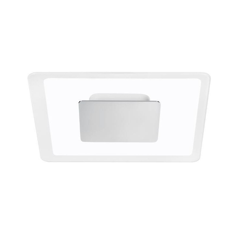 ARUBA APPLIQUE PLAFONIERA MODERNA CROMO ORO O RAME CON DOPPIA EMISSIONE LUCE LED 19W LUCE 3000K Linea Light - Cristalensi Shop O