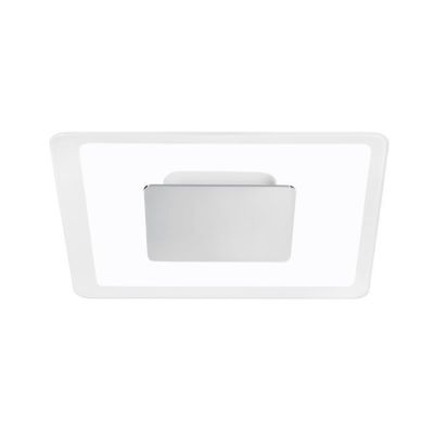ARUBA APPLIQUE PLAFONIERA MODERNA CROMO ORO O RAME CON DOPPIA EMISSIONE LUCE LED 19W LUCE 3000K Linea Light - Cristalensi Shop O