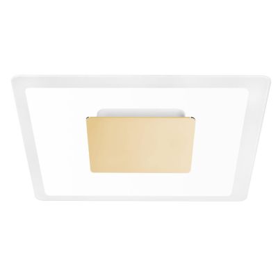 ARUBA APPLIQUE PLAFONIERA CROMO ORO O RAME MODERNA DOPPIA EMISSIONE LUCE LED 40W LUCE 3000K Linea Light - Cristalensi Shop Onlin