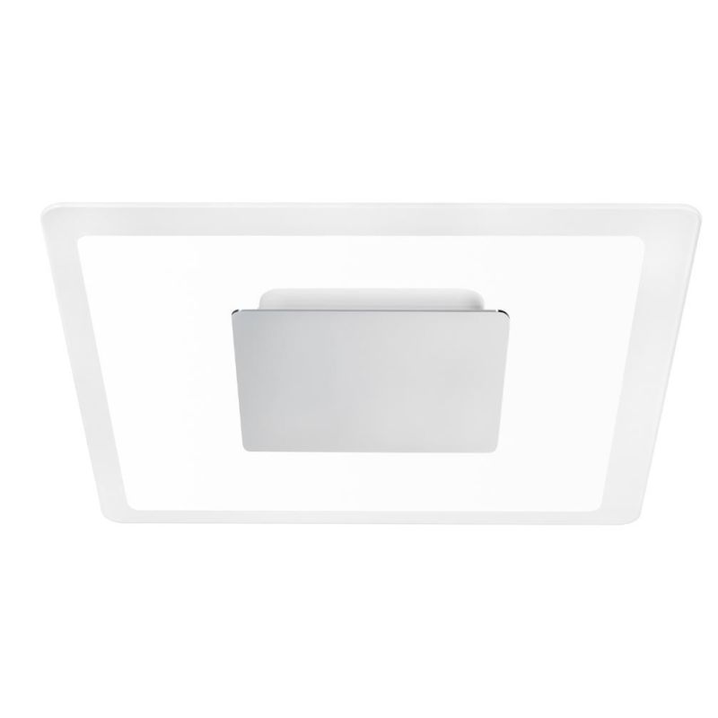 ARUBA APPLIQUE PLAFONIERA CROMO ORO O RAME MODERNA DOPPIA EMISSIONE LUCE LED 40W LUCE 3000K Linea Light - Cristalensi Shop Onlin