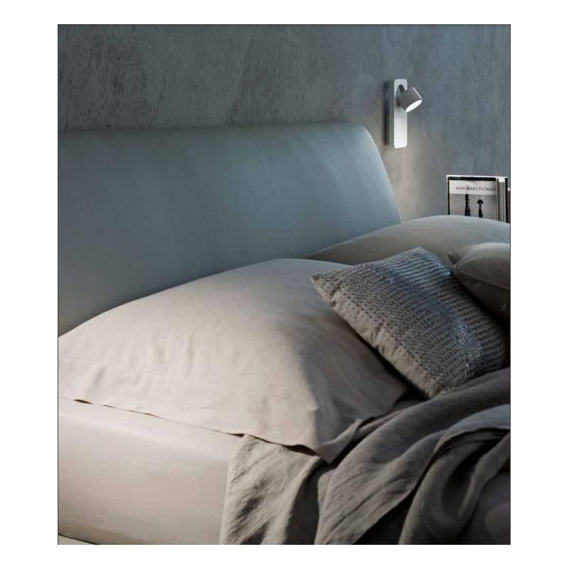 BEEBO FARETTO ORIENTABILE LED 11W LUCE 3000K MODERNO IN METALLO BIANCO O NERO OPPURE IN LEGNO Linea Light - Cristalensi Shop Onl