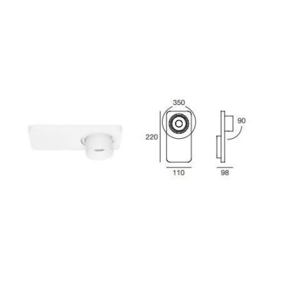 BEEBO FARETTO ORIENTABILE LED 11W LUCE 3000K MODERNO IN METALLO BIANCO O NERO OPPURE IN LEGNO Linea Light - Cristalensi Shop Onl