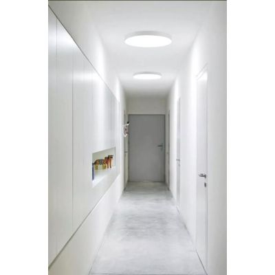 BOX SR PLAFONIERA ROTONDA D40 MODERNA BIANCA LED 25W LUCE 3000K-4000K DELLA LINEA LIGHT Linea Light - Cristalensi Shop Online