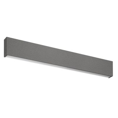 BOX W1 APPLIQUE MONOEMISSIONE LED 28W LUNGH 62CM FINITURA CEMENTO LUCE 2700K-3000K-4000K Linea Light - Cristalensi Shop Online