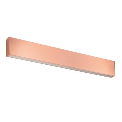 BOX W2 APPLIQUE BIEMISSIONE MODERNA LED 28W LUNGH 61CM RAME O OTTONE SPAZZOLATO LUCE 2700K-3000K Linea Light - Cristalensi Shop