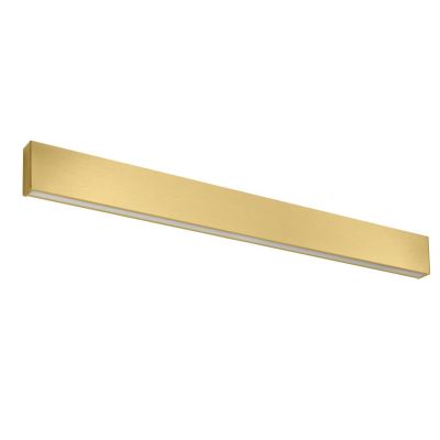 BOX W2 APPLIQUE LED 41W BIEMISSIONE MODERNA LUNGH 92CM RAME O OTTONE SPAZZOLATO LUCE 2700K-3000K Linea Light - Cristalensi Shop