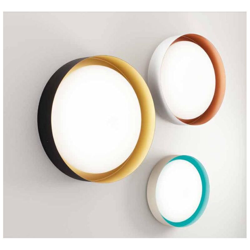 CREW 2 PLAFONIERA D33 CON LED 17W LUCE 3000K 4 COLORI DELLA LINEA LIGHT Linea Light - Cristalensi Shop Online