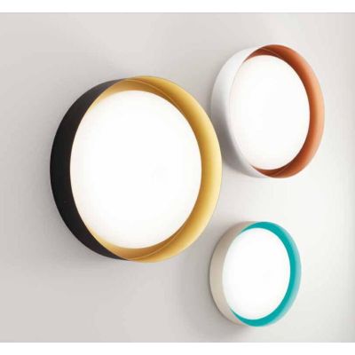 CREW 2 PLAFONIERA D33 CON LED 17W LUCE 3000K 4 COLORI DELLA LINEA LIGHT Linea Light - Cristalensi Shop Online