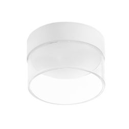 CRUMB PICCOLA PLAFONIERA D10 CON LED 10W LUCE 3000K BIANCA O NERA DELLA LINEA LIGHT Linea Light - Cristalensi Shop Online