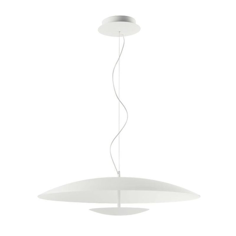 HORIZON SOSPENSIONE MODERNA BIANCA CON LED 34W LUCE 3000K DELLA LINEA LIGHT Linea Light - Cristalensi Shop Online