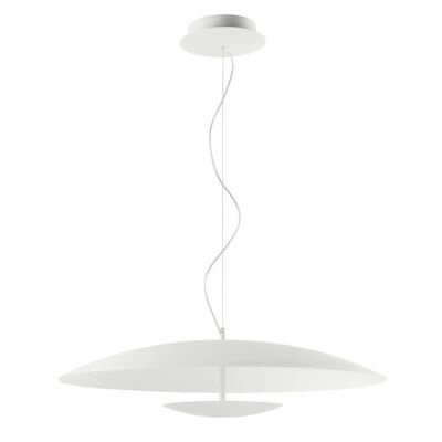 HORIZON SOSPENSIONE MODERNA BIANCA CON LED 34W LUCE 3000K DELLA LINEA LIGHT Linea Light - Cristalensi Shop Online